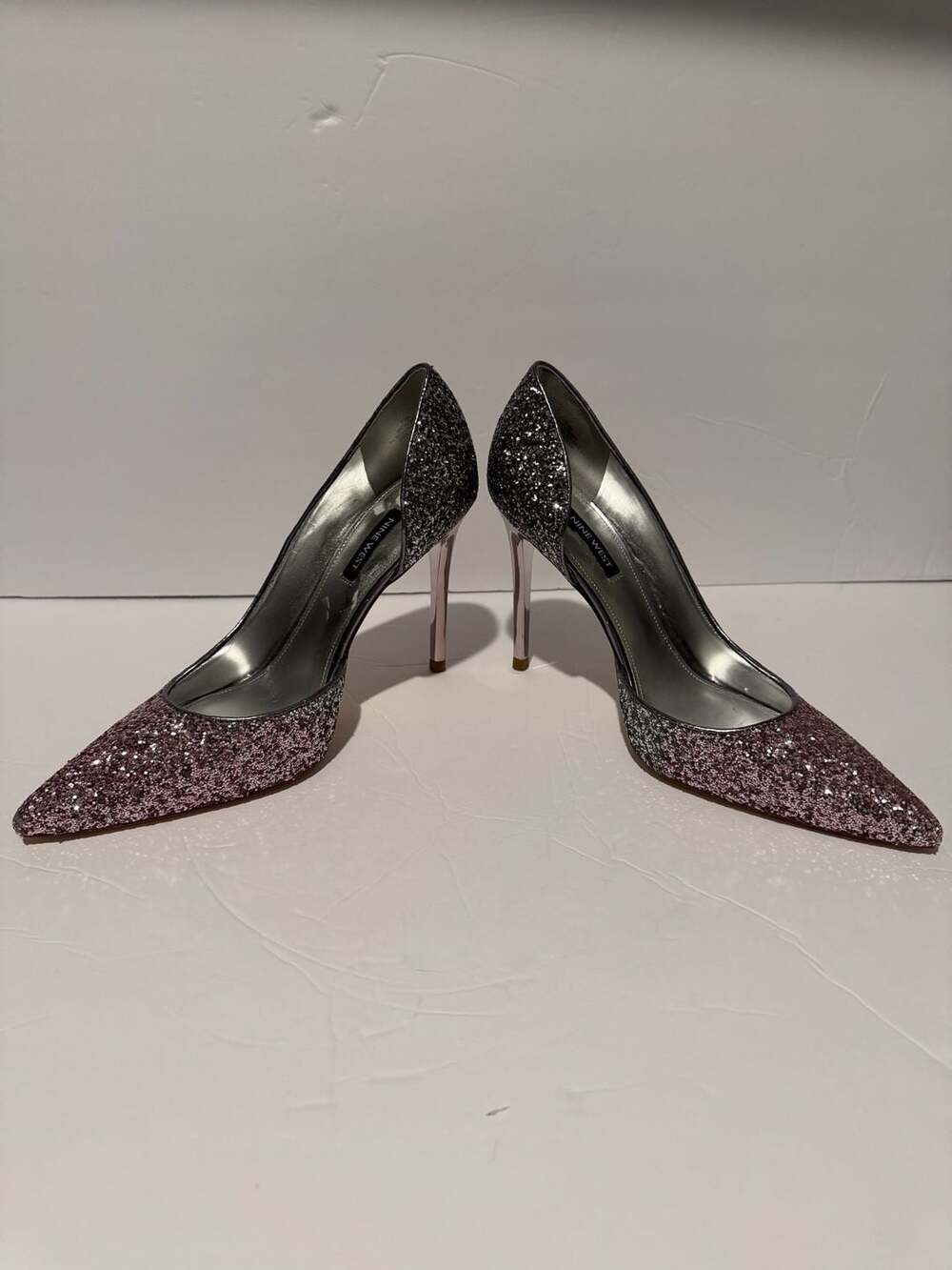 Nine West Ombre Glitter D'Orsay Pointed Toe Pumps Size 7.5M - Picture 2 of 8